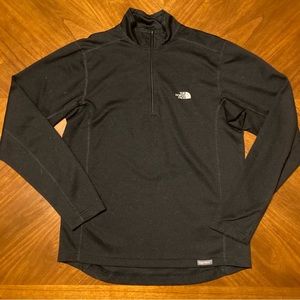Black North Face Long Sleeve Quarter Zip - Mid layer